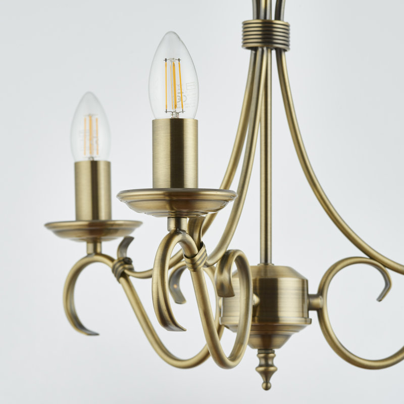 Barney 5 Light Candle Style Chandelier | Candle style Barney 5 Light Candle Style Chandelier | Candle style
